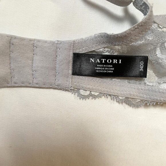 Natori Devotion Contour Undewire Padded Bra 34DD Mink White Lace - Picture 11 of 13